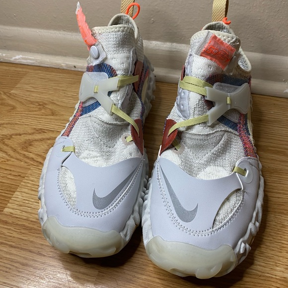 Nike ISPA OverReact Flyknit 'Light Bone' CD9664-100 size 8.5 - Picture 3 of 6